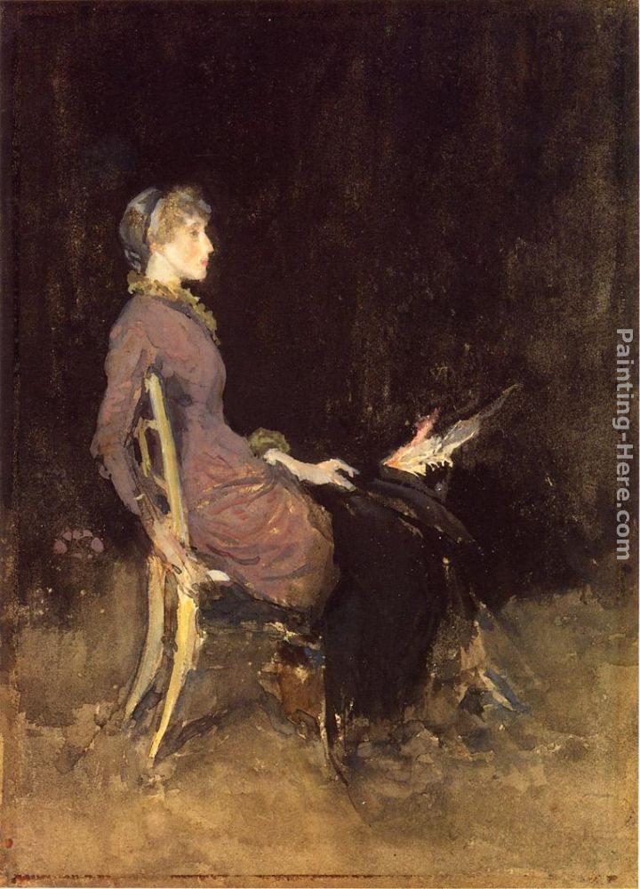Black and Red painting - James Abbott McNeill Whistler Black and Red art painting